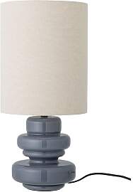 Bloomingville Tischlampe aus blauem Glas,