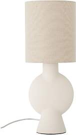 Bloomingville Tischlampe aus weissem Steinzeug,