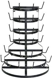 Bloomingville Wandregal aus schwarzem Metall, 6