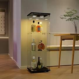 BLSYHDH Glasvitrine Standvitrine, Schrank für