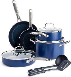 Blue Diamond Cookware Diamantstruktur Keramik