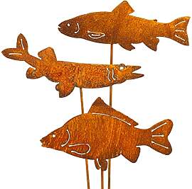 Blümelhuber Fische Rost Deko für den Garten -
