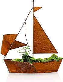 Blümelhuber Gartendeko Rostoptik Segelschiff -