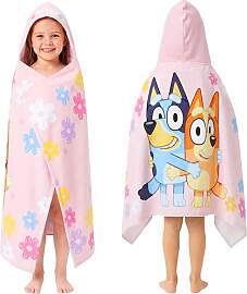 Bluey Badeponcho Kinder mit Kapuze 2-6 Jahre, 100% 