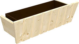 Blumenkasten SKANHOLZ, beige (natur), B:67cm