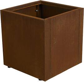 Blumentopf Kummin aus Cortenstahl, modern mit