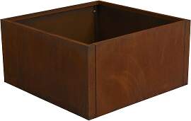 Blumentopf Kummin aus Cortenstahl, modern mit
