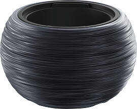 Blumentopf PROSPERPLAST "FURU BO", grau