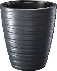 Blumentopf PROSPERPLAST "Maze", grau