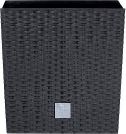 Blumentopf PROSPERPLAST "Rato low", grau 