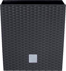 Blumentopf PROSPERPLAST "Rato low", grau 