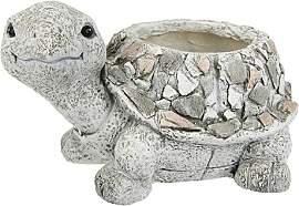 Blumentopf Schildkröte aus Magnesia 22x38x24cm