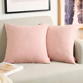 Blumtal 2er Set Kissenbezug 60x60 rosa -