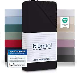 Blumtal® Basics Spannbettlaken 140x200cm Jersey - 