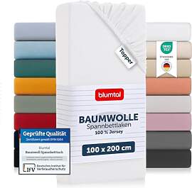 Blumtal® Basics Spannbettlaken für Topper