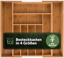 Blumtal Besteckkasten aus Bambus -