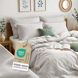 Blumtal Bettwäsche 155x220cm Sommer 2teilig mit