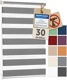 Blumtal Doppelrollo Klemmfix ohne Bohren 90x130 cm 
