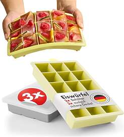Blumtal Eiswürfelformen Silikon 3er Set - 15er