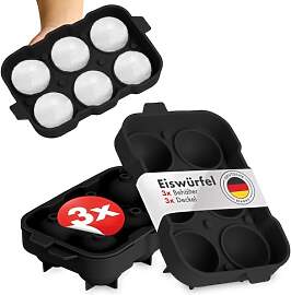 Blumtal Eiswürfelformen Silikon 3er Set - 6er