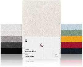 Blumtal® Frottee Spannbettlaken 160x200 cm im 2er 