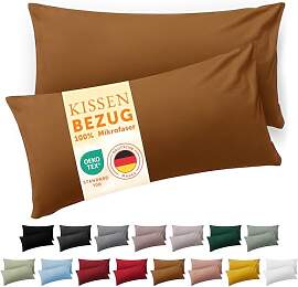 Blumtal Kissenbezug 50 x 70, 2 Stück - Oeko-TEX