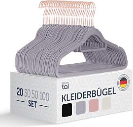 Blumtal Kleiderbügel 20 Stück - Platzsparend und 