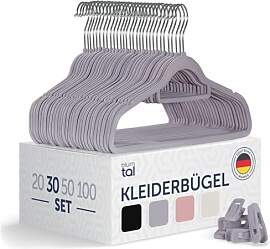 Blumtal Kleiderbügel 30 Stück Mit Clips - 360°