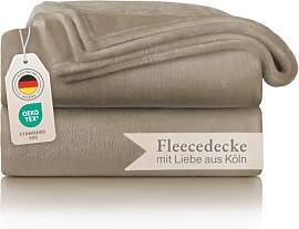 Blumtal Kuscheldecke flauschig - Oeko-TEX