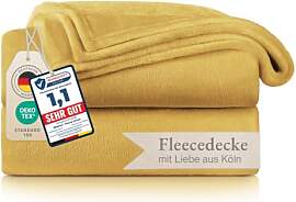 Blumtal Kuscheldecke flauschig - Oeko-TEX