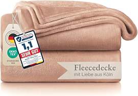 Blumtal Kuscheldecke flauschig - Oeko-TEX