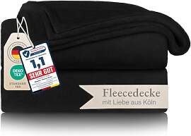 Blumtal Kuscheldecke flauschig - Oeko-TEX