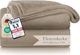 Blumtal Kuscheldecke flauschig - Oeko-TEX