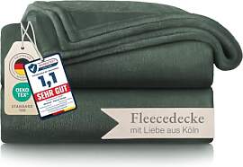 Blumtal Kuscheldecke flauschig - Oeko-TEX