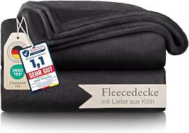 Blumtal Kuscheldecke flauschig - Oeko-TEX