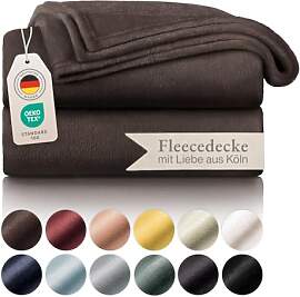 Blumtal Kuscheldecke flauschig - Oeko-TEX