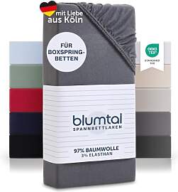 Blumtal Luxus Spannbettlaken 200x200 Boxspringbett 