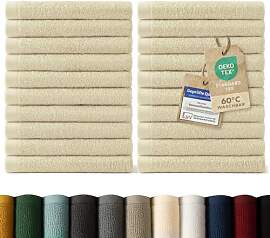 Blumtal Premium Frottier Gästehandtücher Set 24