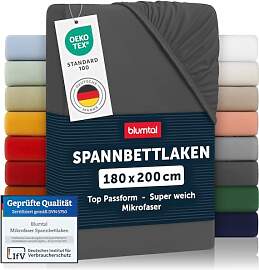 Blumtal® Spannbettlaken 180x200cm aus Microfaser