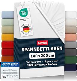 Blumtal® Spannbettlaken 2er Set - Bettlaken aus