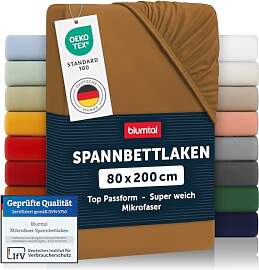 Blumtal® Spannbettlaken 80x200 cm -