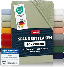 Blumtal® Spannbettlaken 80x200 cm -