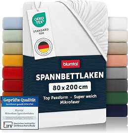 Blumtal® Spannbettlaken 80x200 cm -