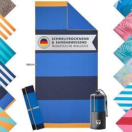 Blumtal Strandtuch XXL aus Mikrofaser - kompaktes