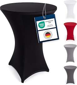 Blumtal Stretch Stehtisch Hussen Bügelfrei - Oeko 