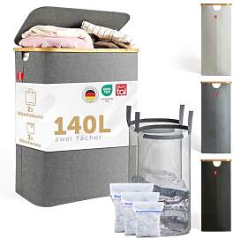 Blumtal Wäschesammler 140 L - Wäschekorb 2