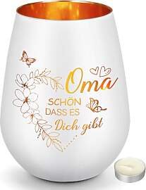Blumuze Oma Geschenke,Windlicht Aus Glas