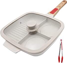 Bobikuke Multi Grillpfanne mit Deckel und