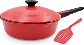 Bobikuke Pfanne 24cm mit Aluminium Deckel,