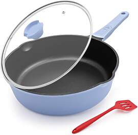 Bobikuke Pfanne 24cm mit Deckel, Aluminium